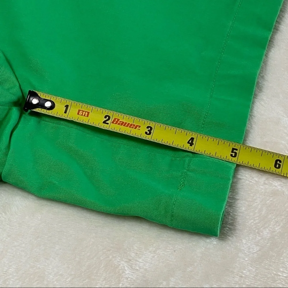 CROWN & IVY / Green Twill Shorts Size 6 - Picture 7 of 11